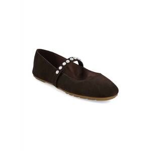 NEW MIA SHOES women's karolin flat shoes in dark brown